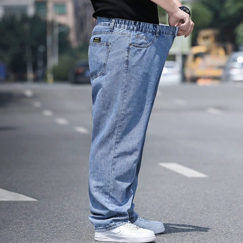 Pantaloni largi pentru bărbați, mărime mare drepți simpli ușor să asortați