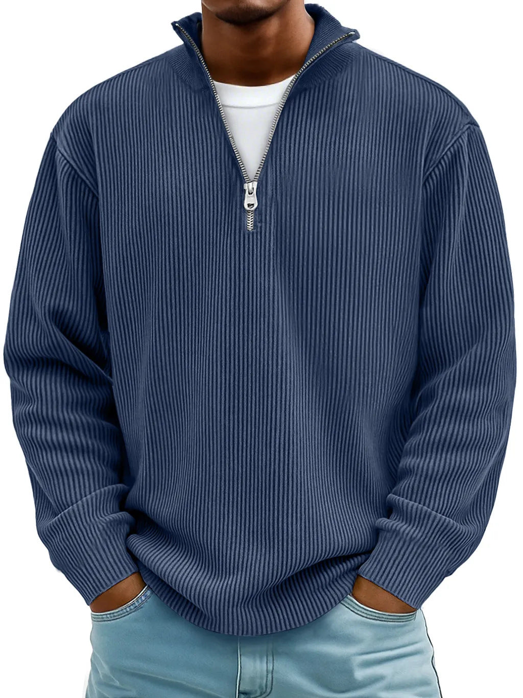 🔥【S-5XL】Nueva sudadera de hombre con cuello alto, otoño/invierno 2026