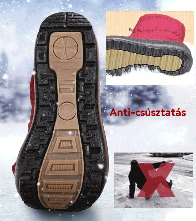 🔥【35-44】💦2025 Új, vastagított bársony hótaposó, vízálló és szennyeződésálló