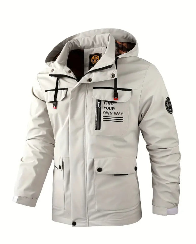 🔥【M~4XL】 2025 Nueva chaqueta de montañismo al aire libre impermeable a prueba de viento para hombres -E