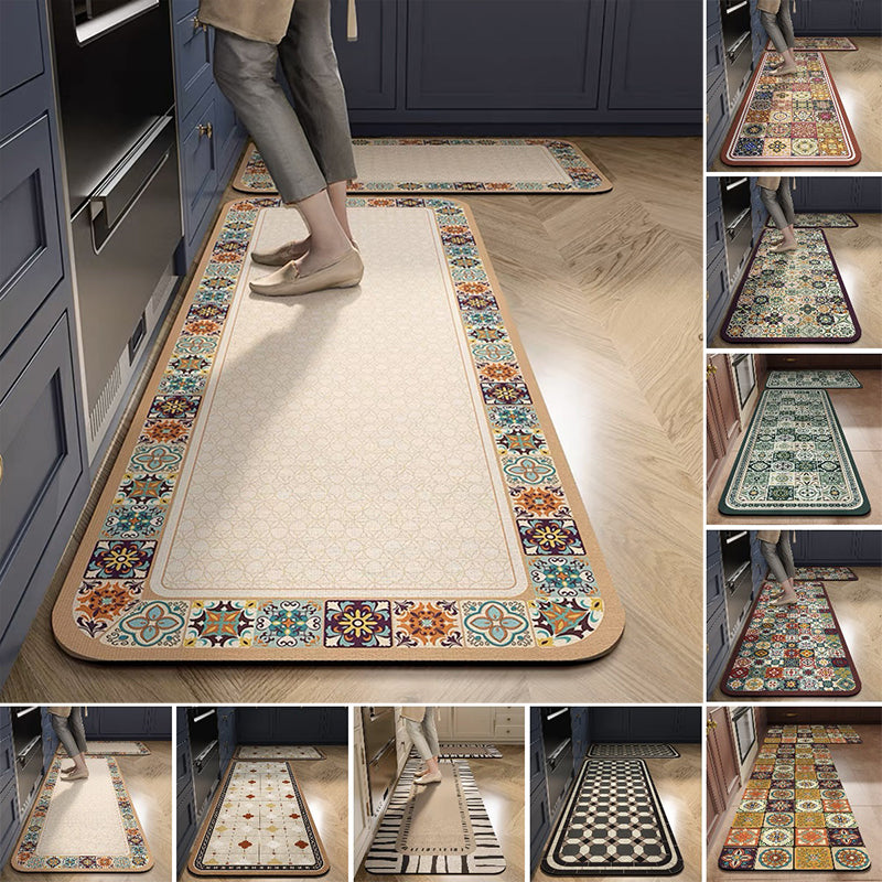 💥【Kúpte 1 a dostanete 1 zadarmo】【Predáva sa ako horúce rožky】Protisklzové a vysoko savé predložky do kuchyne a kúpeľne