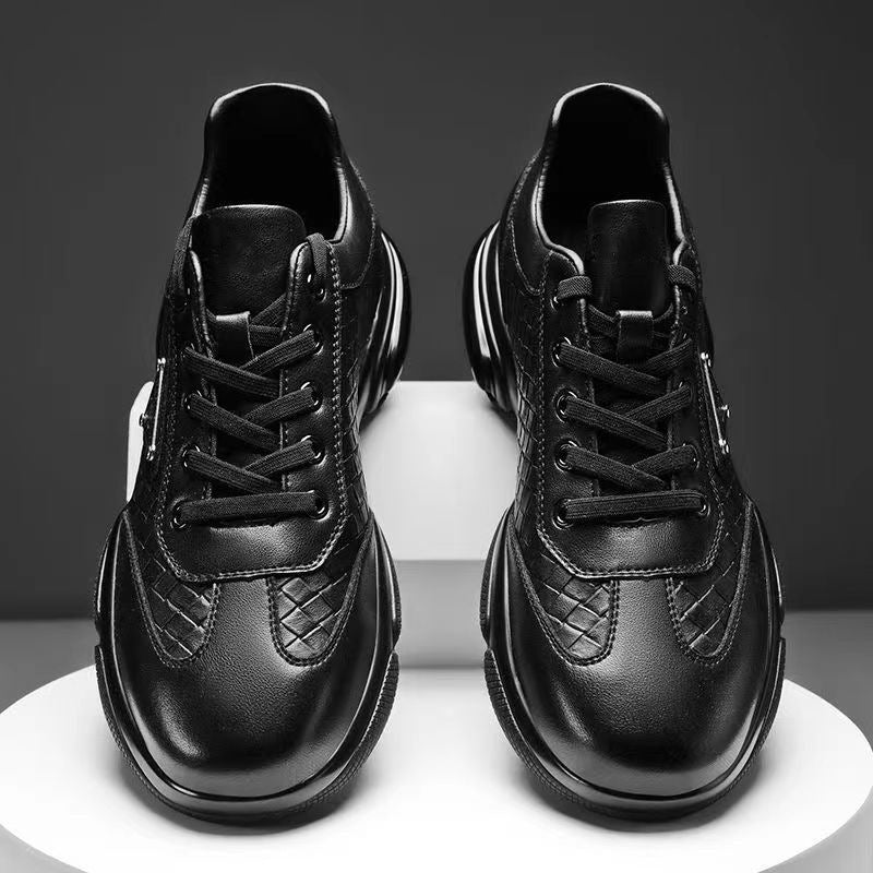 💥【Producto en venta】💥Zapatos casuales de cuero para hombre, suela suave, ligeros y transpirables.