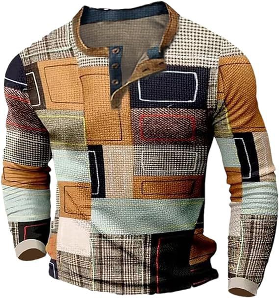 🎁😍[Časovo obmedzený výpredaj] 👔[S-4XL] Pánske polo tričko s dlhým rukávom a potlačou