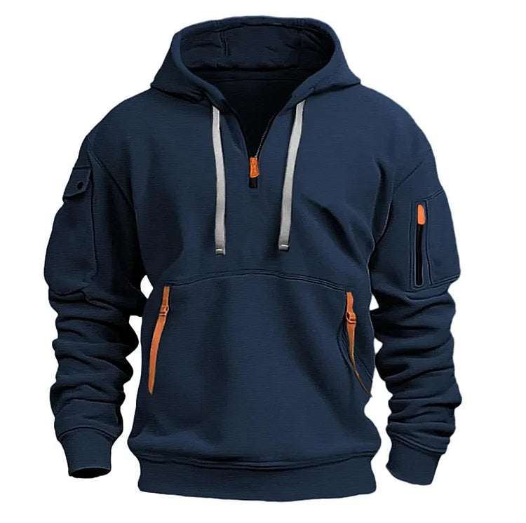 💥【50% zniżki🔥】【S-5XL】✨⛄[Nowość na sezon jesień/zima] Męska bluza rozpinana z wieloma kieszeniami – darmowa dostawa