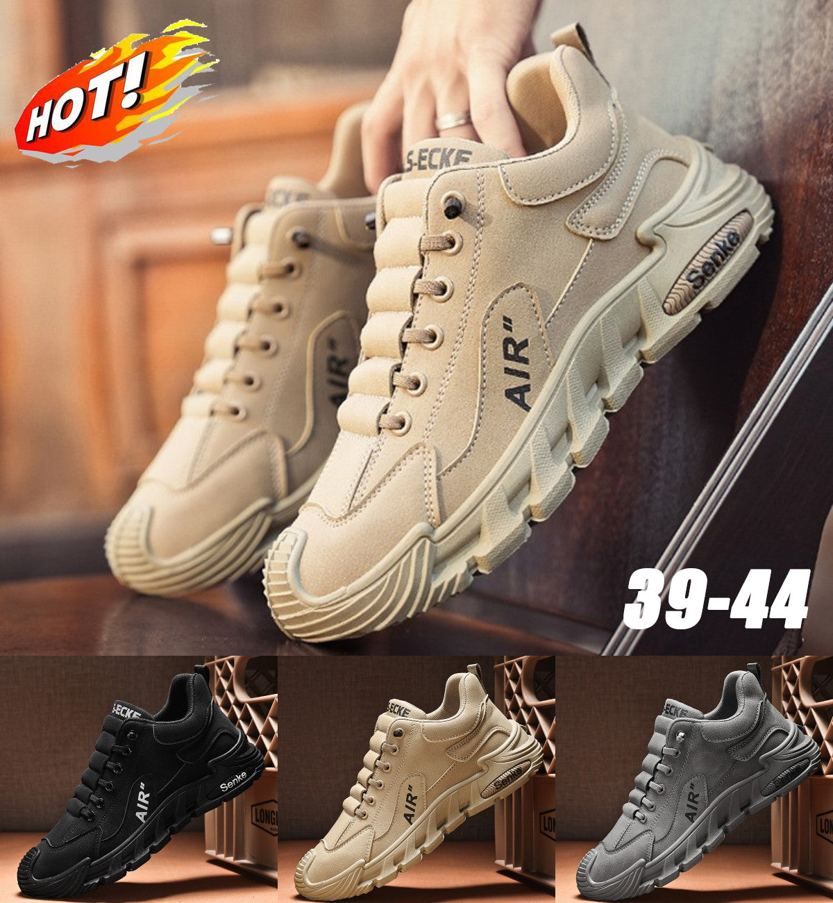 🔥🔥（39-44）Pantofi casual impermeabili și respirabili pentru bărbați, cu talpă moale pentru confort maxim