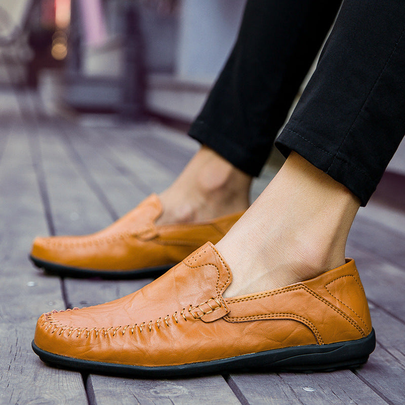 🔥💥【39-47】Pantofi casual din piele pentru bărbați, la modă nouă, vara 2025.