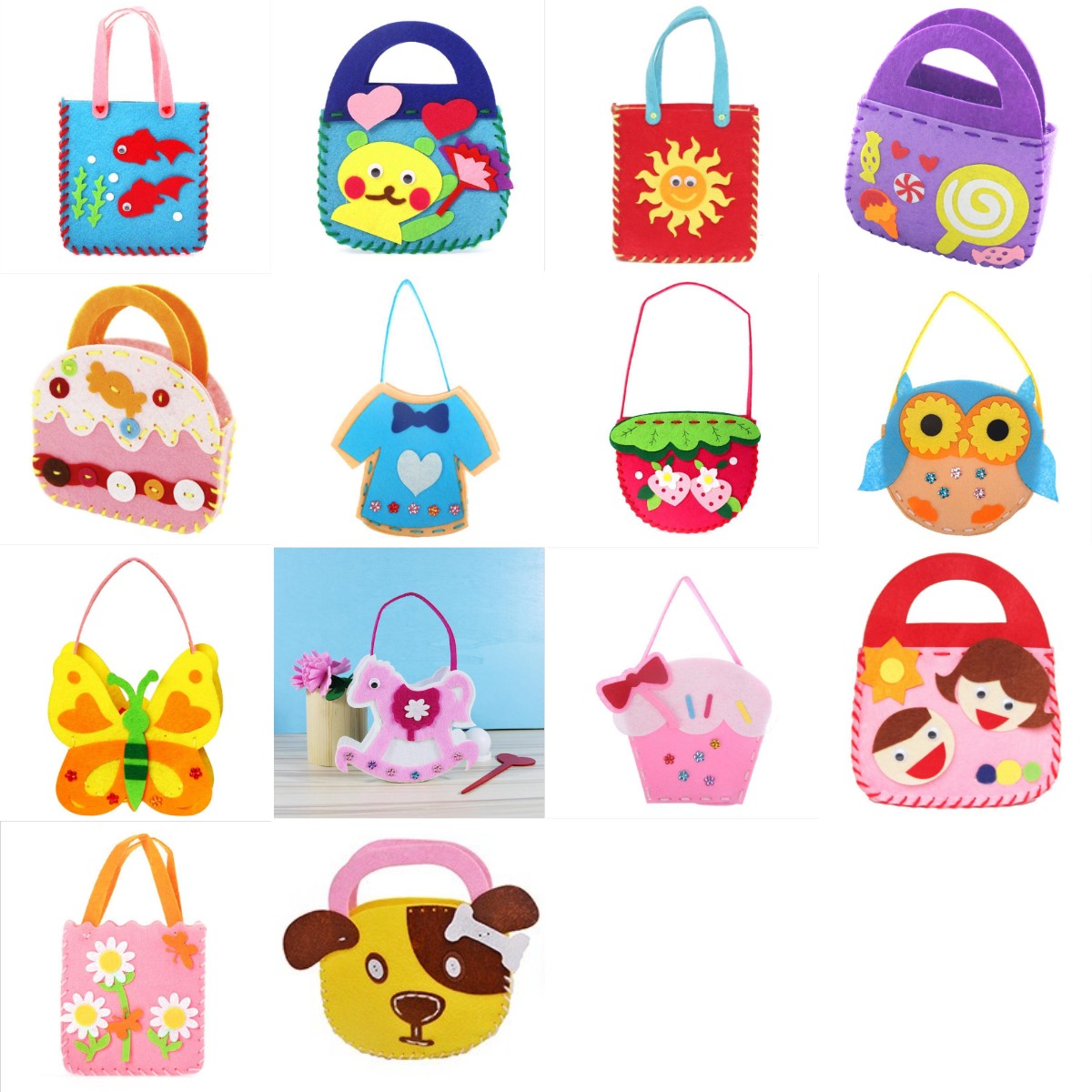 🧵🧶🦋【14 darab】Oktató varrókészlet gyerekeknek