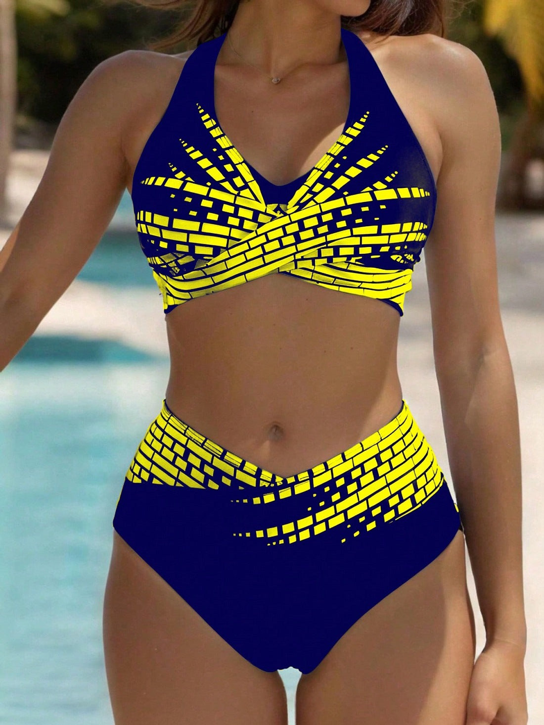 【L-5XL】👉 Dvodijelni bikini za žene većih veličina ✅ Visoki struk ✅ Visoka elastičnost ✅ Na zalihi
