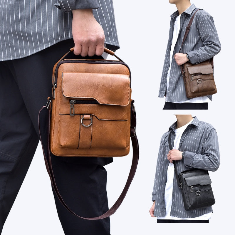 【Cumpără 1 primești 1 gratis】👜 Geantă De Modă Casual Din Piele De Vacă Pentru Bărbați