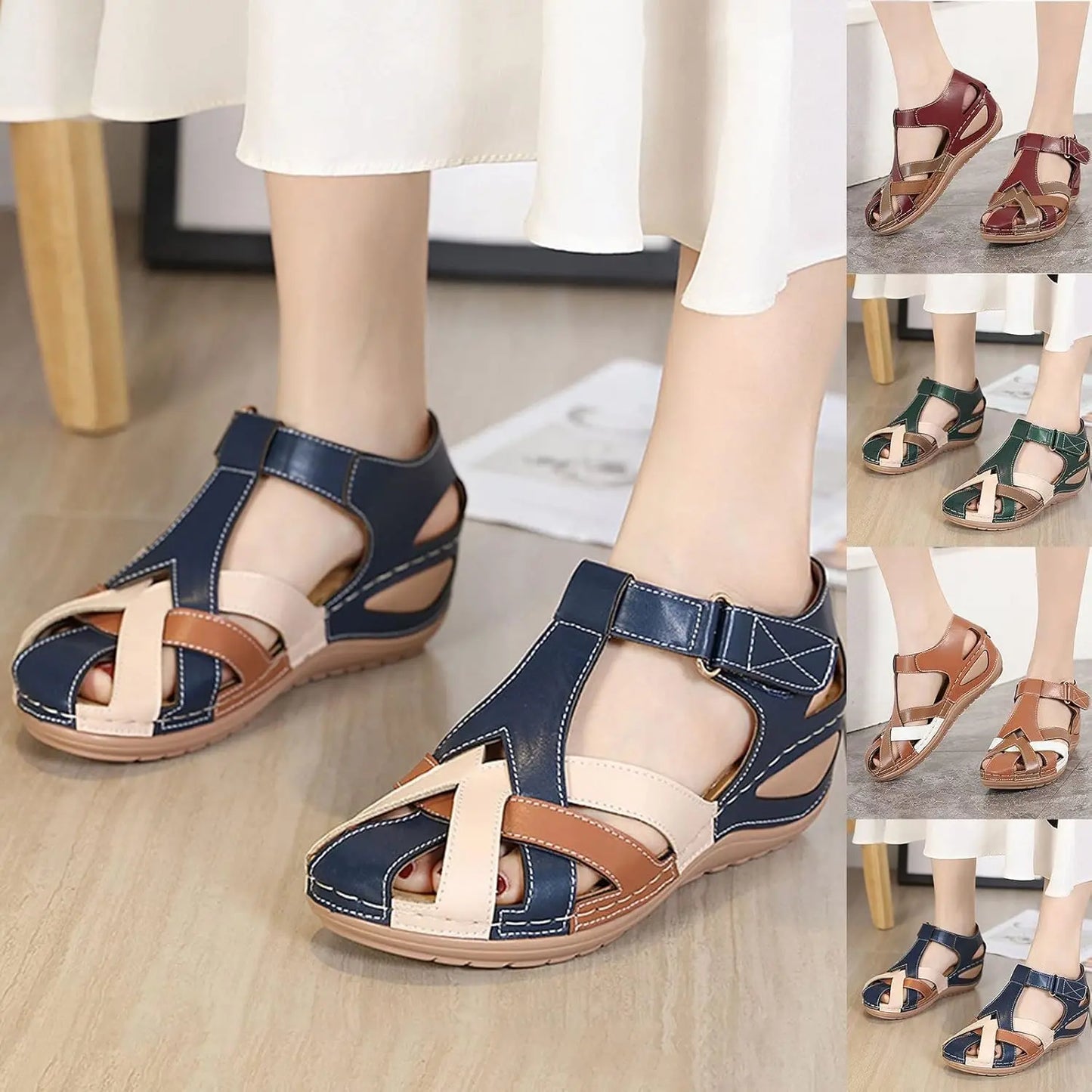 🩰Oferta de temporada✨【35–43】Sandalias romanas cómodas para mujer, hechas de piel suave – Precio rebajado Oferta limitada ✅Pago contra entrega